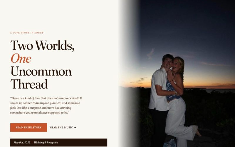 The Markynn & Tommy wedding website